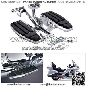 Floorboard Driver Foot Board Set Kit Brake Lever Fit For Honda Gold Wing GL1800 2001-2017; F6B 2013-2017; Valkyrie 2014-2015 Chrome &Black 2002 2003 2004 2005 2006 2007 2008 2009 2010 2011 2016