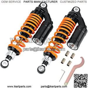 12.5Inch 320mm Universal Motorcycle Air Shock Absorbers Rear Suspension Compatible with Honda CB Gokart 2PCS??Orange??