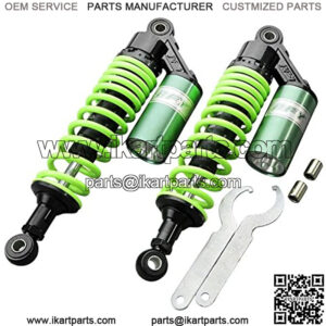 12.5 Inch 320mm Pair Motorcycle Shock Absorber Rear Suspension Universal For Honda Suzuki Kawasaki ATV Go Kart Quad Dirt Sport Bikes Green