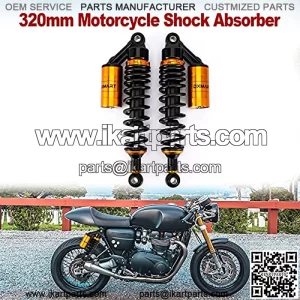 2pcs 320mm motorcycle universal adjustable air reservoir, Load 440 lbs/200kg, Fit for Honda Suzuki Kawasaki ATV to go-kart four dirty sports bike Amoy ATV 125 repair car