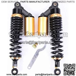 Motorcycle Air Shock Absorbers Universal Fit for Honda Suzuki Kawasaki ATV Go Kart Quad Dirt Sport Bikes (340mm)