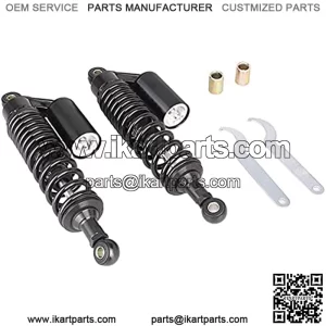 NHPJ one Pair 320mm Universal Motorcycle Rear Air Shock Absorbers for most 150cc~750cc Sport bikes / ATV Go Kart Quad Dirt Sport Bikes-full black
