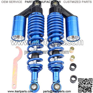 1 Pair 320mm Rear Air Shock Absorbers Fits GY6 Scooter Electric Scooter ATV Go Kart Quad Dirt Sport Bikes Universal Motorcycle - Blue