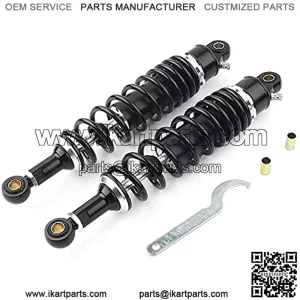 Three T 2pcs 340MM Motorcycle Shocks Absorbers Suspension Universal Adjustable Fits for ATV UTV Dirt Street Bike