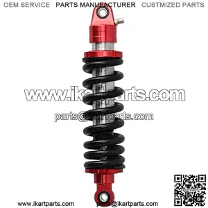 11.4 inch Universal Shocks Struts Rear Suspension Damper Adjustable Damping for Motorbike ATV Go Karts Black Red