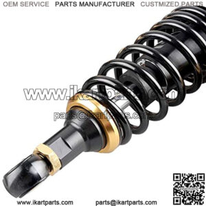 11 Inch 280mm Pair Motorcycle Shock Absorber Rear Suspension Universal Compatible For Honda Suzuki Yamaha Kawasaki ATV Go Kart Quad Dirt Sport Bikes Black Golden