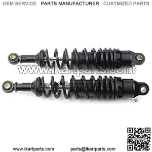 Three T 2pcs 340MM Motorcycle Rear Air Shock Absorber Rear Suspension Suspension Universal Adjustable Fits for Honda Yamaha Suzuki Kawasaki Scooter ATV UTV Dirt Street Bike, Round End