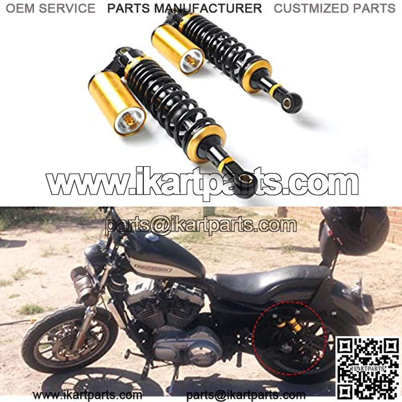 320mm Universal Motorcycle Rear Air Shock Absorbers Compatible with 150CC-750CC Karting Scooter ATV Yamaha Suzuki Honda Kawasaki