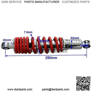 Pair 290mm 11 7/16" Rear Shock Absorber Suspension Sensa-Trac Load 700LBS for Quad ATV Go Kart Buggy