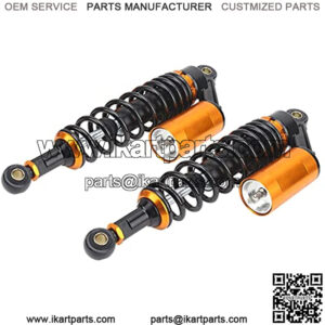 Motorcycle Shock Absorber Kit, 1 Pair 13.39 Inch Suspension Damper Front Rear Spring Shock with Air Pocket Universal for ATV Motorcycle Gokart