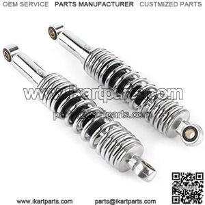 Pair 12.5" 320MM Motorcycle Rear Shock Absorbers Suspension Universal Fits Dirt bike Gokart ATV Quad, Chrome