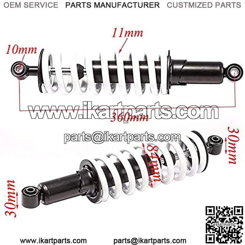 360mm 14 3/16" Rear Back Shock Absorbers Suspension for ATV Quad Buggy Go Kart - Image 2