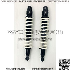 Suspension Shock 9mm Spring 400mm Rear Suspension Shock Absorber for ATV Quad Gokat Replace Motorcycle White+Gold for Bike ??car