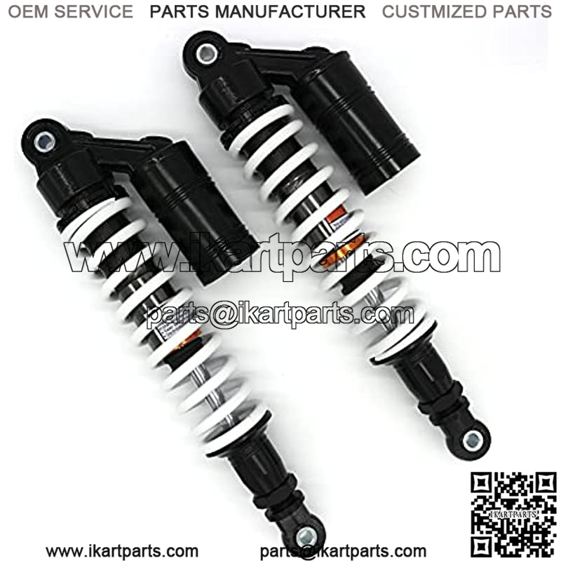 2pcs Motorcycle Rear Air Shock 350mm 13.7Inch Absorbers Universal Fit For Go Kart ATV Quad Dirt Sport Bikes