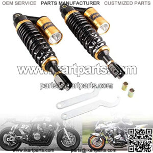 12.5" 320mm Motorcycle Shock Absorbers Clevis End Universal Fit 125cc-200cc Honda Suzuki Yamaha Kawasaki ATV Go Kart Quad Dirt Sport Bikes