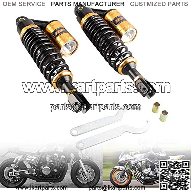 12.5" 320mm Motorcycle Shock Absorbers Clevis End Universal Fit 125cc-200cc Honda Suzuki Yamaha Kawasaki ATV Go Kart Quad Dirt Sport Bikes