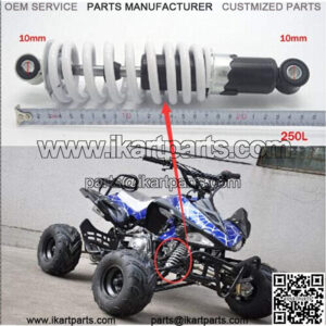 250mm Rear Front Shock 50cc 70cc 90cc 110cc Dirt Pit Bike ATV Go kart Baja 10"