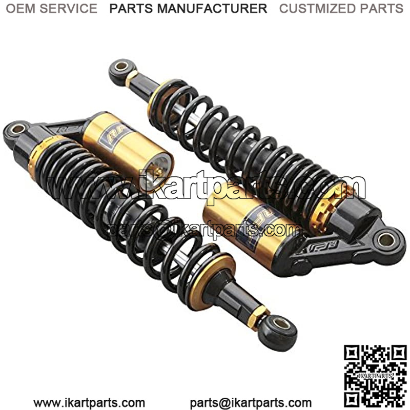 2pcs Adjustable 400mm Motorcycle Air Shock Absorbers Universal Fit for Honda Suzuki Yamaha Kawasaki ATV Go Kart Quad Dirt Sport Bikes - Image 2