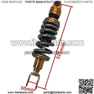 Suspension Shock 12mm Spring 325MM Fork Clevis Motorcycle Rear Shock Absorber for ATV Fit 310-330mm 1 Pcs for Bike ??car (Color : 325B Gold)