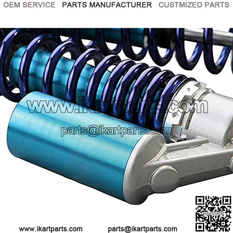 340mm Universal Motorcycle Rear Air Shock Absorbers for all ATV Go Kart Quad Dirt Sport Bikes (blue&silver) - Image 3