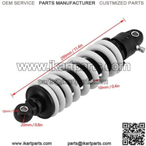 Motorcycle Shock Absorbers Rear Suspension,11.4in Universal Shock Absorber Rear Suspension Adjustable Dam Compatible with Motorcycle ATV Go Karts