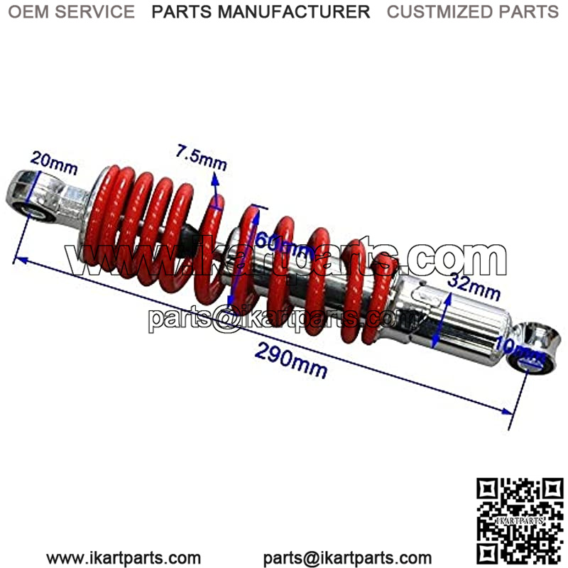 290mm 11.4" Rear Shock Absorber Sensa Trac For Quad ATV Go Kart Buggy - Image 4