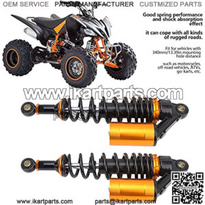 Shock Absorber, Pair of 13.39in Shock Absorbers Front Rear Suspension Damper with Air Pocket Universal for ATV Motorcycle Gokart