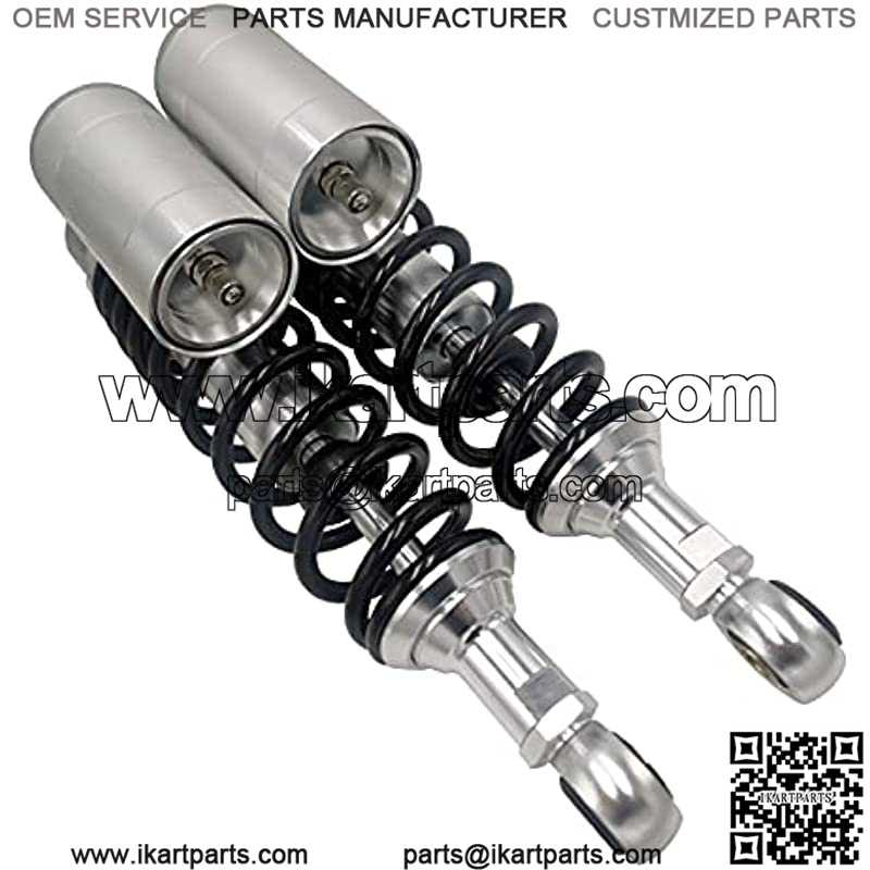 12.60in 320mm Universal Motorcycle Rear Air Shock Absorbers For Yamaha Kawasaki Honda Suzuki Pit Dirt Bike Quad ATV Go Kart (Black&Silvery) - Image 2