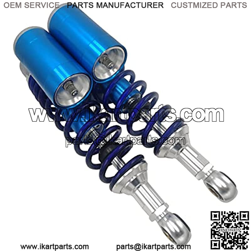 12.60in 320mm Universal Motorcycle Rear Air Shock Absorbers For Yamaha Kawasaki Honda Suzuki Pit Dirt Bike Quad ATV Go Kart (Blue&Silvery) - Image 2