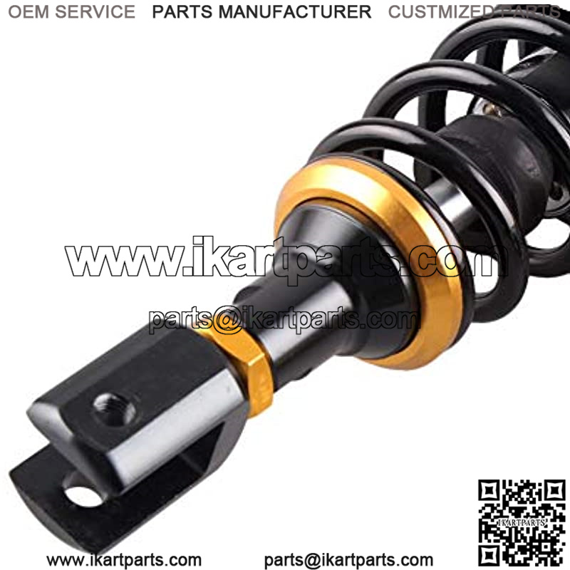 11inch 280mm Pair Motorcycle Shock Absorber Eye to Clevis Rear Suspension Universal For Honda Suzuki Yamaha Kawasaki ATV Go Kart Quad Dirt Sport Bikes Black & Gold (A pair) - Image 3
