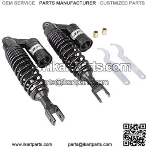 12.5 Inch 320mm Pair Motorcycle Shock Absorber Eye to Clevis Rear Suspension Universal For Honda Suzuki Yamaha Kawasaki ATV Go Kart Quad Dirt Sport Bikes Black (A pair),+