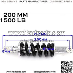 Motorcycle Bike Shock Absorber is Suitable Fit for Kart Off-Road Vehicle ATV Shockproof Suspension (Color : 200-1500LB)