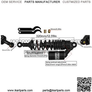 12 5/8" 320mm Rear Shock Absorber Suspension for ATV Quad Go Kart Dirt Sport Bikes