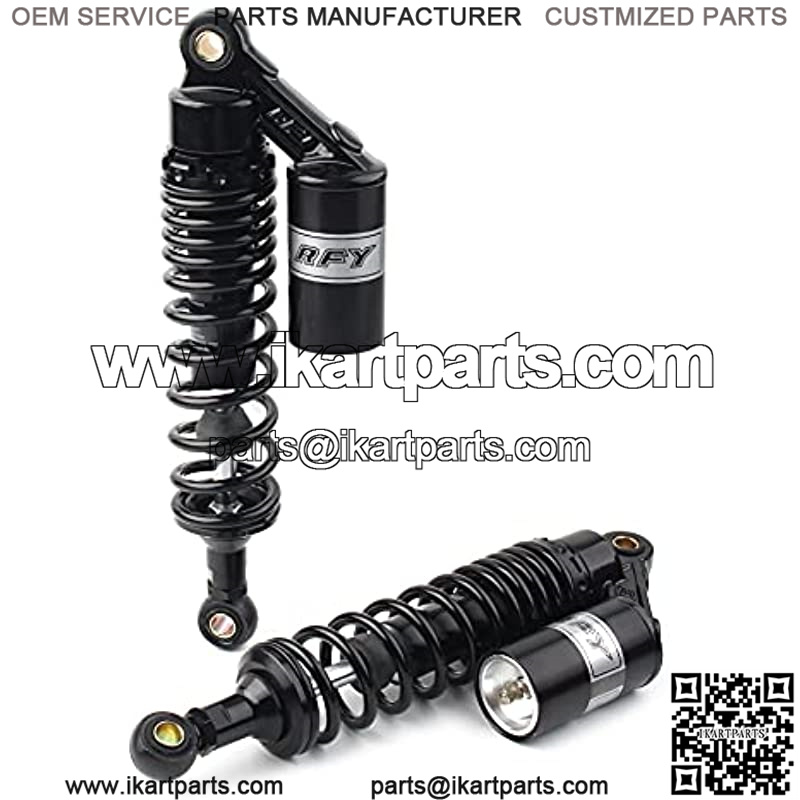 2 Pcs 320mm Black Motorbike Air Shocks ATV Shock Absorber Suspension Universal For Honda, For Suzuki, For Kawasaki, Chinese ATV UTV Go Kart Quad Dirt Bikes - Image 2