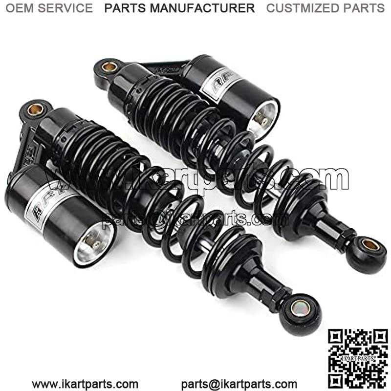 2 Pcs 320mm Black Motorbike Air Shocks ATV Shock Absorber Suspension Universal For Honda, For Suzuki, For Kawasaki, Chinese ATV UTV Go Kart Quad Dirt Bikes - Image 3