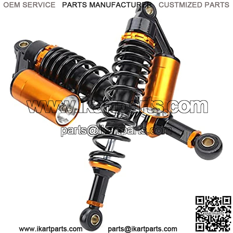 Front and Rear Complete Strut, 13.39 Inch CNC Machined Adjustable Pair of Shock Absorber with Air Pocket, Universal Suspensions Shock Spring Replacement for ATVs Karts Off-Road Vehicles - Image 3