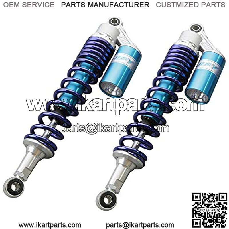 1 Pair 400MM Air Shock Absorber ATV Motorcycle Quad Suspension Shocks For Motorcycle, ATV, Quad, Dirt Bike, Go Kart, Blue - Image 3