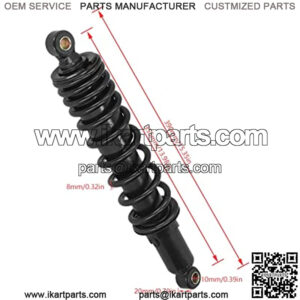 Shock Absorber, 355mm Universal Shock Absorber 8mm Spring Adjustable Damping Replacement for ATV Go Kart Quad Dirt Sport Bikes