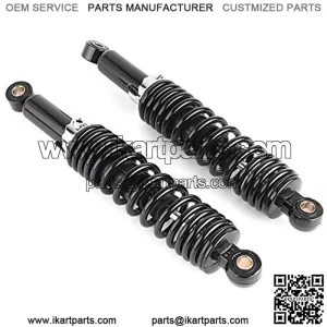 Pair 12.5" 320MM Motorcycle Rear Shock Absorbers Suspension Universal Fits Dirt bike Gokart ATV Quad, Black