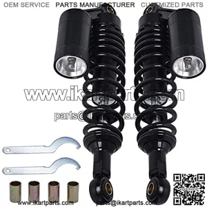 2 pack Rear Shock Absorbers Fits for Honda Yamaha for most 150cc-750cc Sport bikes and Dirt Bikes, Go-kart and Moped Quad