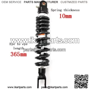 365mm 14.37 inch 10mm Spring Universal Motorbike Air Shock Absorber Rear Suspension ATV Quad Scooter Dirt Bike Fork U Type Head