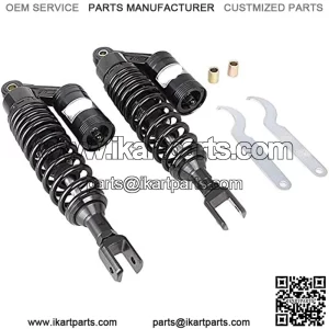 320mm Pair Rear Motorcycle Shock Absorbers Suspension Eye to Clevis Universal for Kawasaki Honda Yamaha Suzuki Black