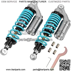 Universal 320mm Motorcycle Air Shock Absorbers Rear Suspension Compatible with Gokart Honda ATV CB Yamaha 12.5 Inch 2PCS (Blue)