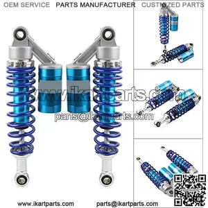 1 Pair Motorcycle 280mm 11" Blue Air Shocks ATV Shock Absorber UTV Shocks For Honda, For Suzuki, For Yamaha, For