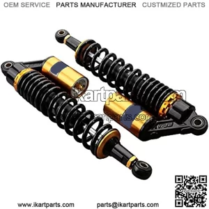 Pair 320mm Universal Motorcycle Rear Air Shock Absorbers Fit For Honda Suzuki Yamaha ATV Go Kart Quad Dirt Sport Bikes Black & Gold