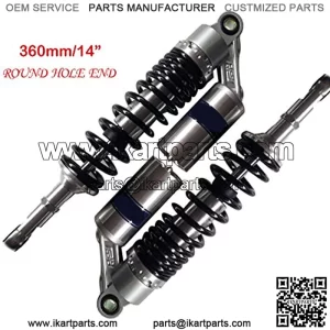 Motorcycle Air Shock Absorbers Universal Fit for Honda Suzuki Yamaha ATV Go Kart Quad Dirt Sport Bikes 360mm 14"