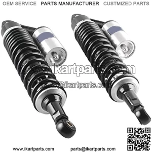 1 Pair Adjustable 375mm Motorcycle Air Shock Absorbers Replacement for Honda Suzuki Yamaha ATV Go Kart Quad Dirt Sport Bikes