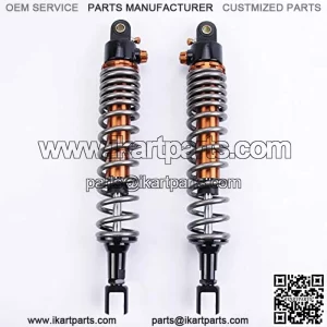 1 Pair Shock Absorbers 360mm 14.2 inches Fork Clevis Ends Motorcycle Replacement Universal for Scooter Atv Quad Dirt Sport Bike Go Kart Suzuki Yamaha Grey