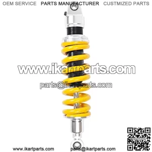 1 Piece Shock Absorber 350mm 13.8 inches Round Ends Motorcycle Replacement Universal for Scooter Atv Quad Dirt Sport Bike Go Kart Suzuki Yamaha Yellow