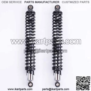 New Shock Absorbers 400mm 15.7 inches Round Ends Motorcycle Replacement Universal for Suzuki Yamaha Scooter Atv Quad Dirt Sport Bike Go Kart Black